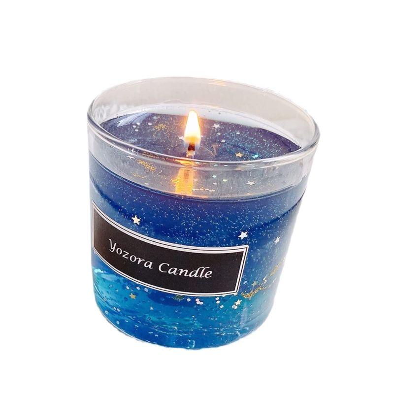 Lulu's ルルズ 夜空キャンドル ボタニカル アロマ キャンドル プリザーブドフラワー ドライフラワー サイズ直径7?高さ7? 夜空キ