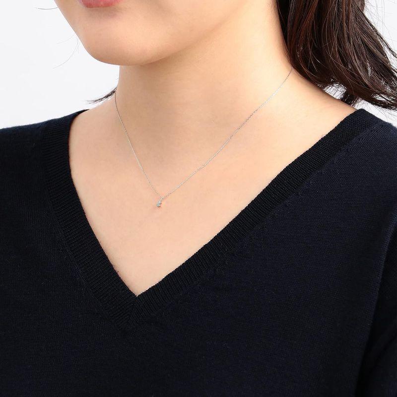 完動品 エステール K10 ホワイトゴールド ブルーダイヤモンド ネックレス 0442-9776-0019-0000 【1998227394】(10086円)