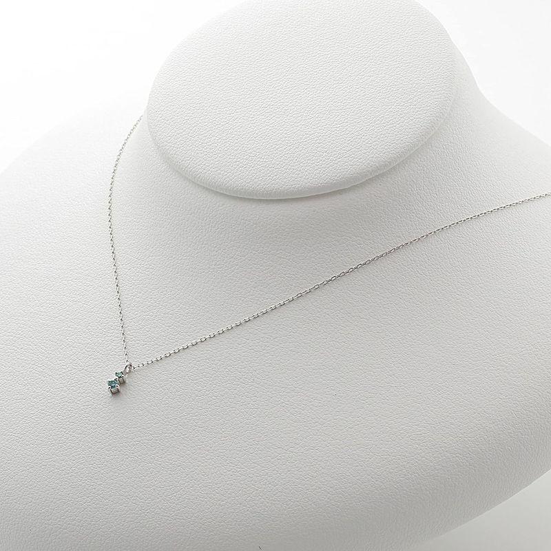 完動品 エステール K10 ホワイトゴールド ブルーダイヤモンド ネックレス 0442-9776-0019-0000 【1998227394】(10086円)