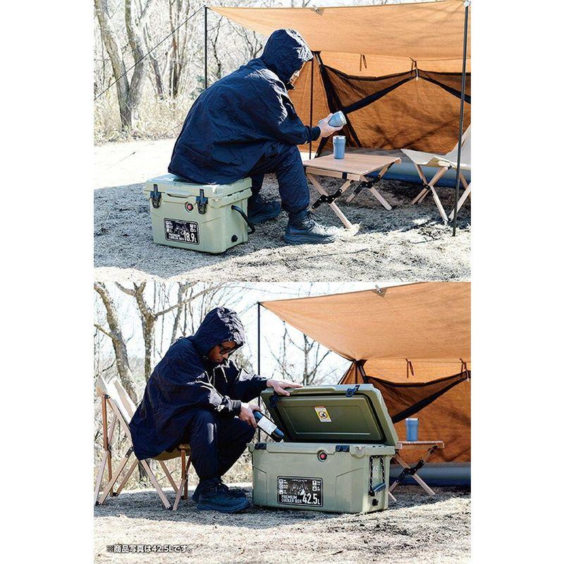 山善(YAMAZEN) キャンパーズコレクション プレミアムクーラーボックス 小型 18.9L ベージュ PCB-18.9(BE YAMAZEN キャンパーズコレクション プレミアムクーラーボックス 小型 9L ベージュ PCB BE 　