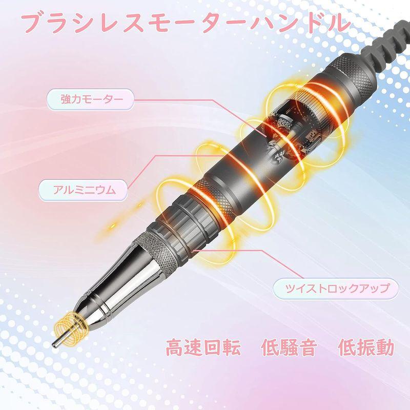 Madenia 電動ネイルマシン ネイルマシン ネイルマシーン タッチパネル搭載 LCDディスプレイ 35000RPM スピード調整 正反回 35000RPM 電動ネイルマシン ネイルマシン ネイルマシーン タッチパネル搭載 LCDディスプレイ スピード調整 正反回