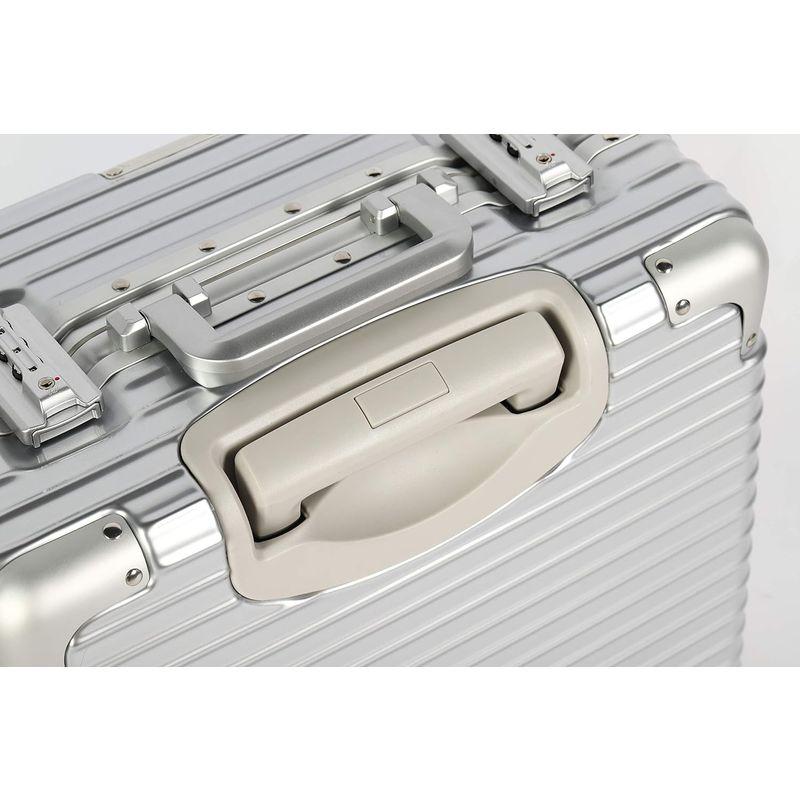 ヒロディービーシー 機内持込み可能 TSAロック付き コンパクト40L ダブルキャスター アルミフレーム＋ポリカーボネート ビジネスキャリー 機内持込み可能 TSAロック付き コンパクト40L ダブルキャスター アルミフレーム＋ポリカーボネート ビジネスキャリー