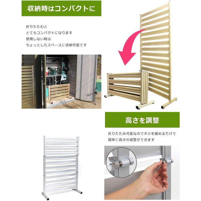 たためる オレフェンス アルマックス(Almax) ホワイト木目調 四つ折り 幅90×高さ180cm of-0918wt 1台 オレフェンス アルマックス Almax ホワイト木目調 四つ折り 幅90×高さ180cm of 0918wt 1台