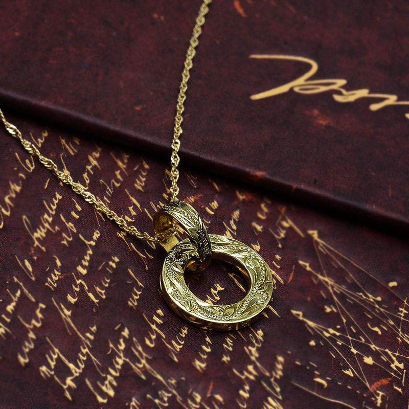 匿名！送料無料！ アロハマナ ネックレス ハワイアンジュエリー アクセサリー レディース 女性 メンズ 男性 K14 イエローゴールド マリア メダイ スクエ 【SKC7622518128】(26915円)