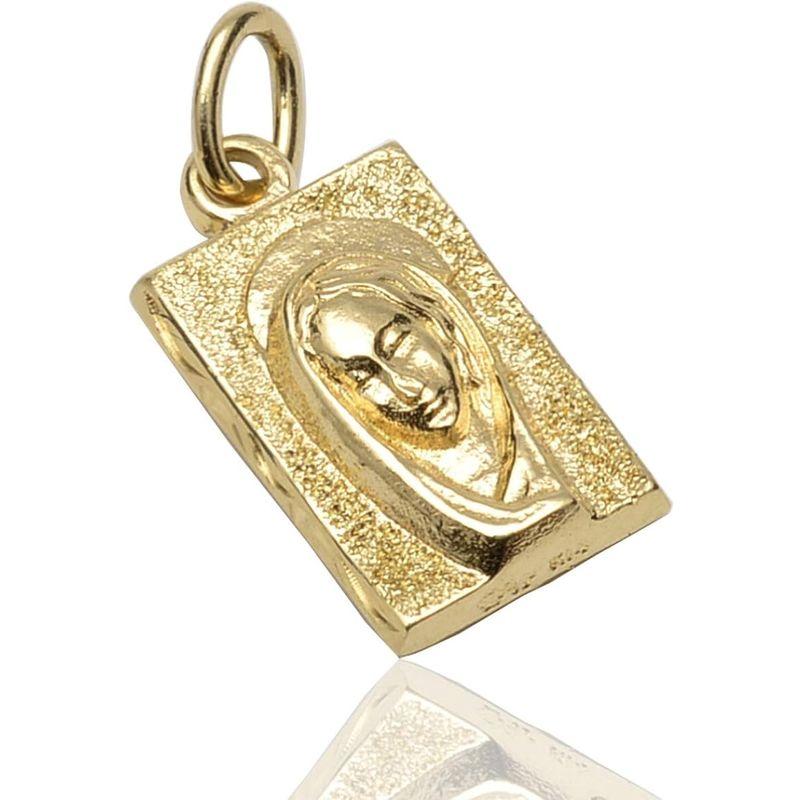 匿名！送料無料！ アロハマナ ネックレス ハワイアンジュエリー アクセサリー レディース 女性 メンズ 男性 K14 イエローゴールド マリア メダイ スクエ 【SKC7622518128】(26915円)