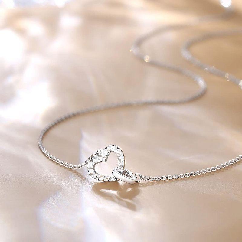 【新品 送料込み】 FANCIME プラチナ ネックレス レディース ハート ダブルループ Pt950 ペンダント 40?45cm 母の日 クリスマス 誕生日 【PET1022008062】(36087円)