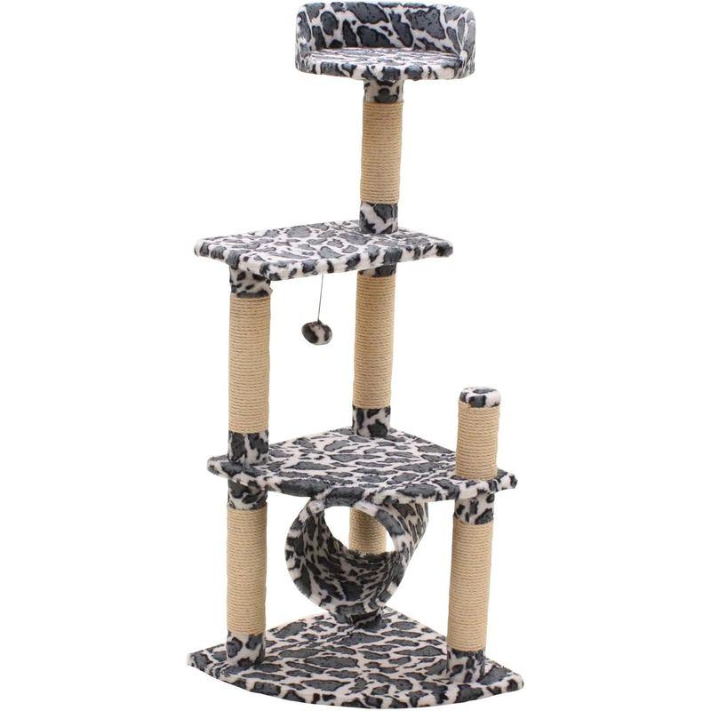 武田コーポレーション/キャットタワー/キャットタワー ヴィラヒョウ柄(YS-80457GY) ヴィラヒョウ柄 YS 80457GY