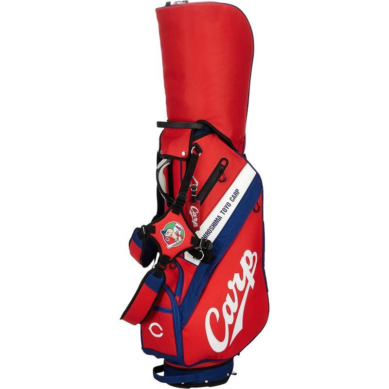 レザックス キャディバッグ 広島東洋カープ 9.5型スタンドバッグ レッド HCCB-1438 キャディバッグ 広島東洋カープ 5型スタンドバッグ レッド HCCB