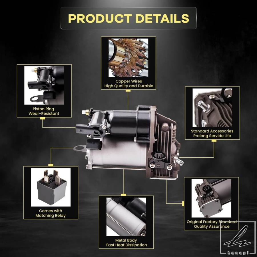 エアサスペンションコンプレッサーポンプメルセデス W251 R320