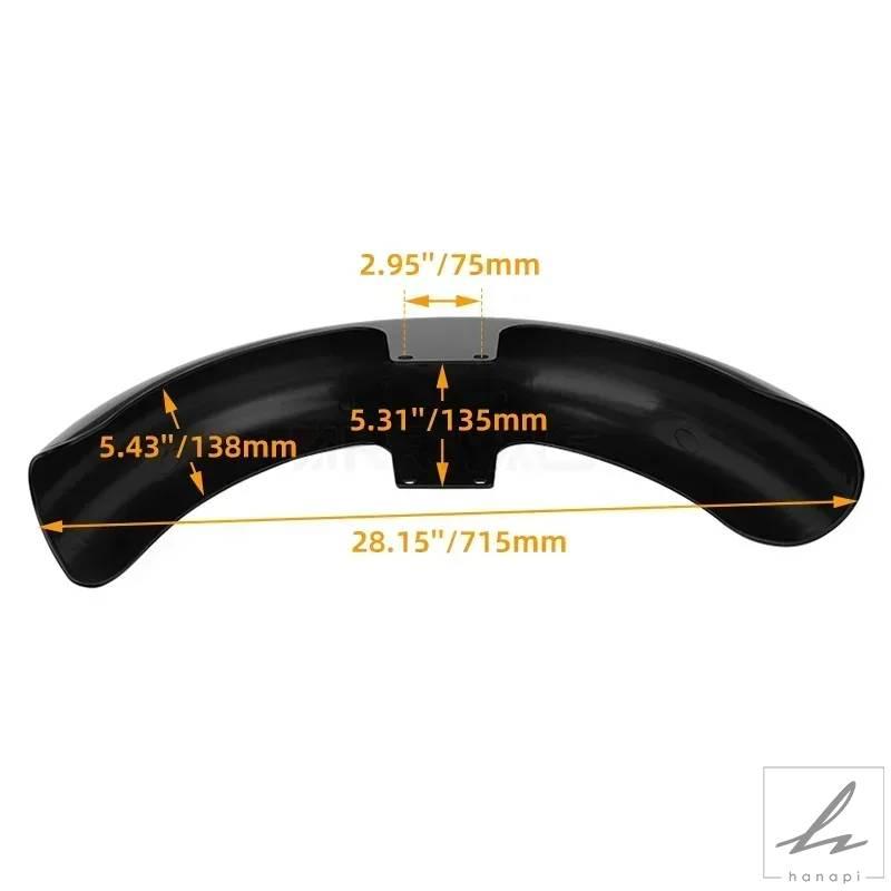 並行輸入品】 19インチ ラップフロントフェンダー オートバイ用