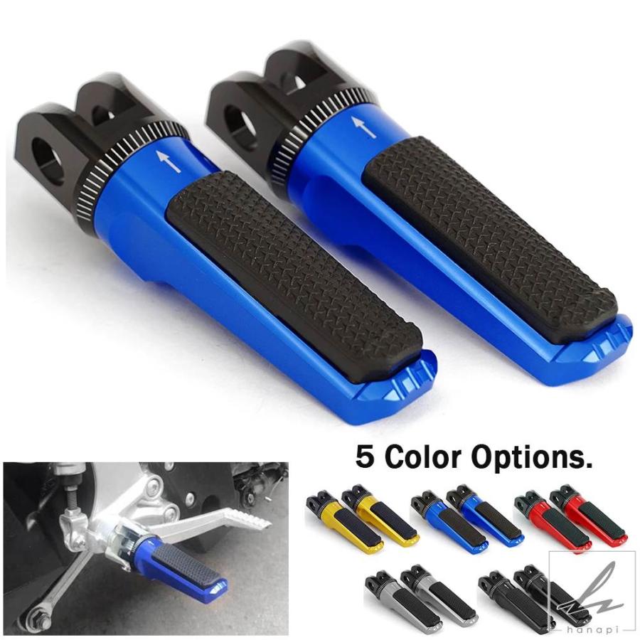 Per KAWASAKI Per ER6N Per NINJA 650R 1000 Z1000SX Per VERSYS 650 1000 Z1000 Z750S Z900RS Motociclista Poggiapiedi Anteriore Moto Pedane (Color : 1 - Foto 4