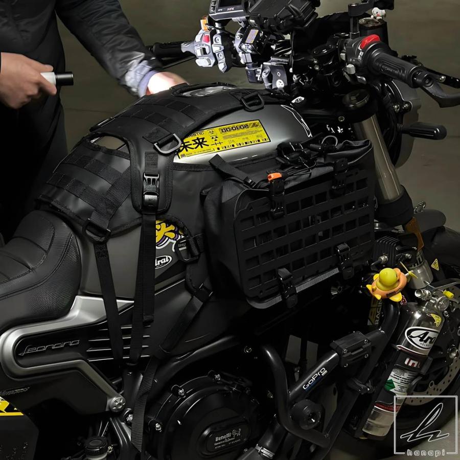 並行輸入品】 オートバイ燃料タンクバッグベースベストセット