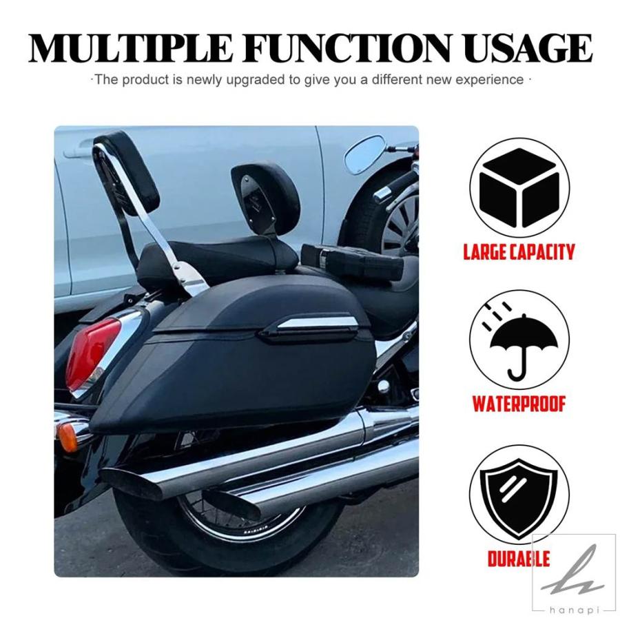 並行輸入品】 汎用バイクハードバッグ 42L クラシックサドル