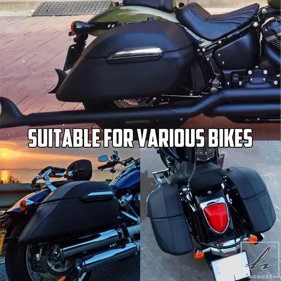 並行輸入品】 汎用バイクハードバッグ 42L クラシックサドル