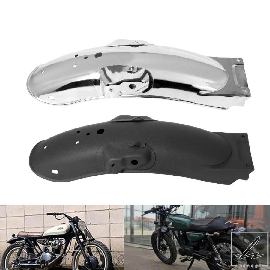 並行輸入品】 オートバイ用汎用リアレトロメタルフェンダー