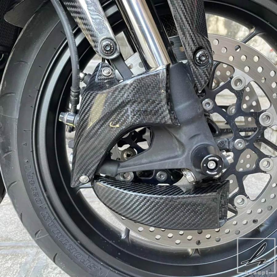 ななページ オートバイ用フロントブレーキエア冷却ダクトキャリパーカーボン