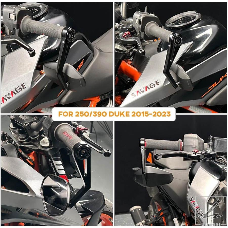 並行輸入品】 2024 DUKE 390 ハンドルバーエンドミラー E9 250 125