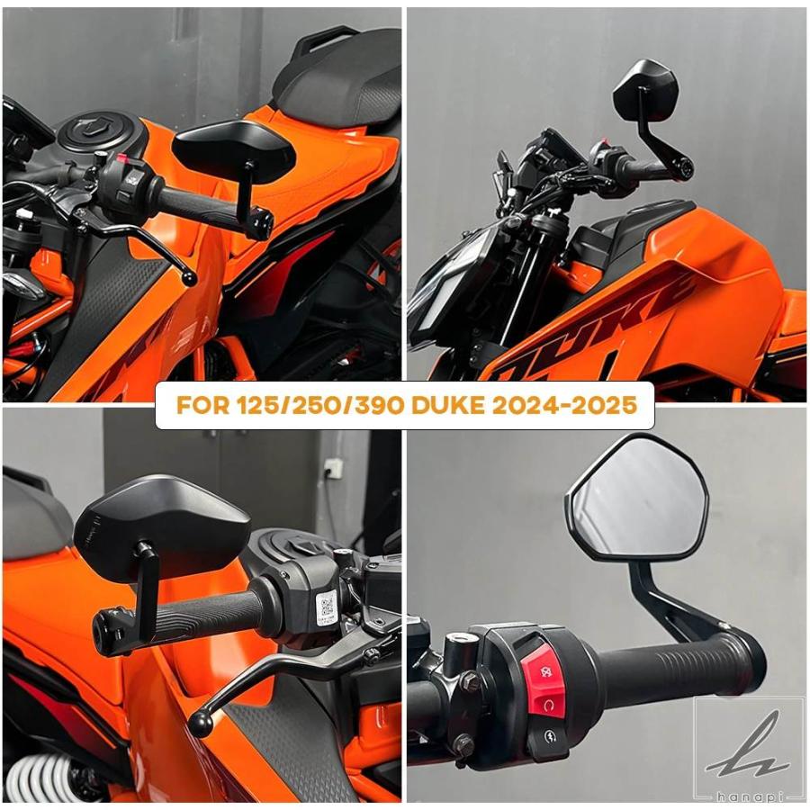 並行輸入品】 2024 DUKE 390 ハンドルバーエンドミラー E9 250 125