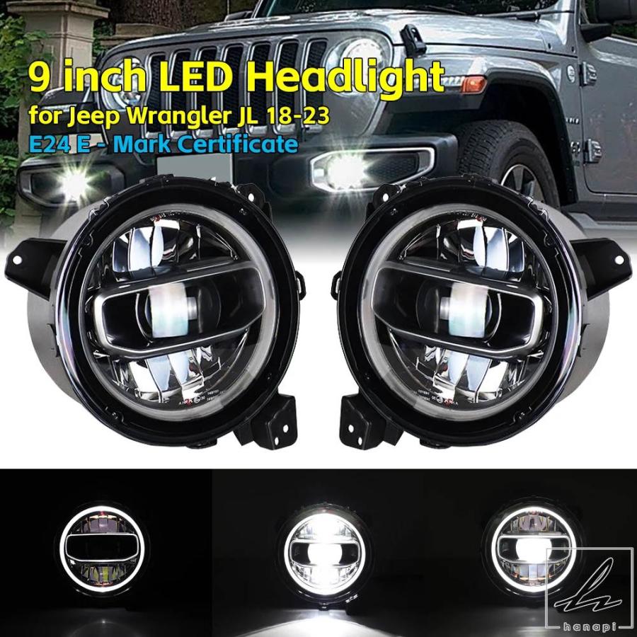 並行輸入品】 9インチ ヘッドライト LEDライト E24 E-マーク