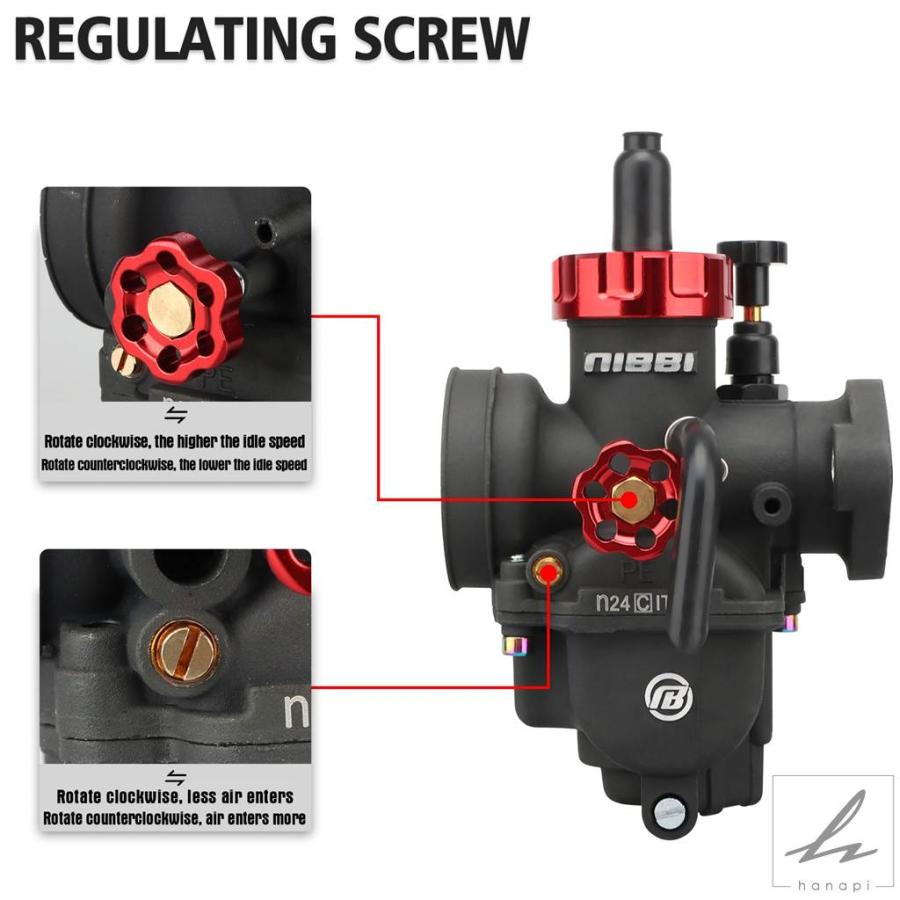 並行輸入品】 NIBBI 2T 4T キャブレター PE17 19 22 24 26 28MM