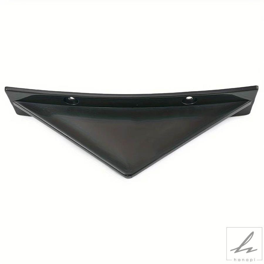 【並行輸入品】4個汎用カーリアバンパーリップディフューザーシャークフィンカナードスポイラースプリッターカーボンブラックABS防止アクセサリー 部品 カス | ブランド登録なし | 03