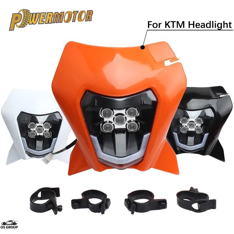 並行輸入品 KTM EXC 300 バイク ヘッドライト Plat LED SX SMC-R XC