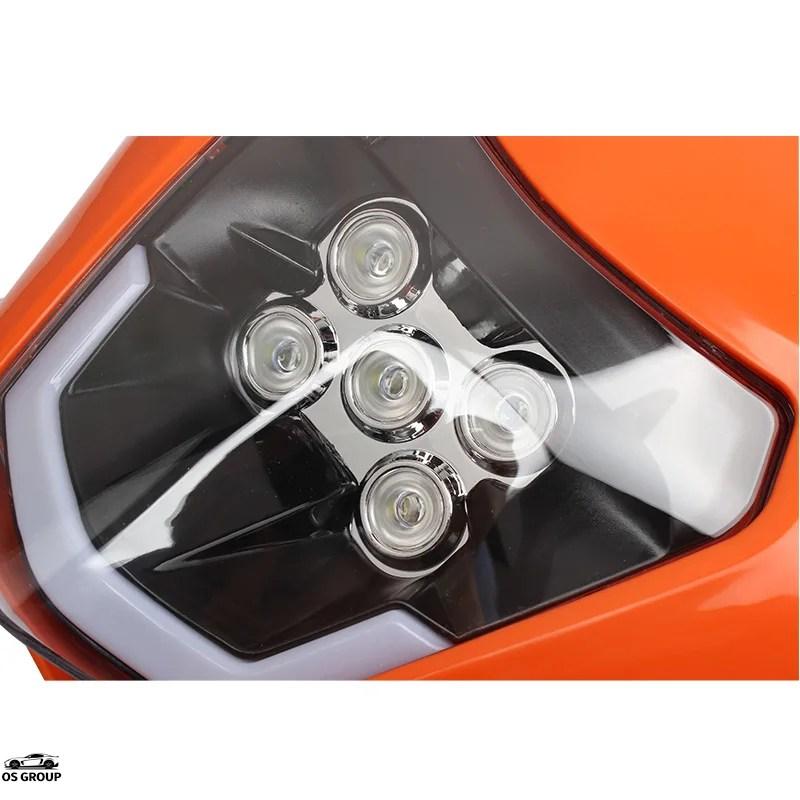 並行輸入品 KTM EXC 300 バイク ヘッドライト Plat LED SX SMC-R XC