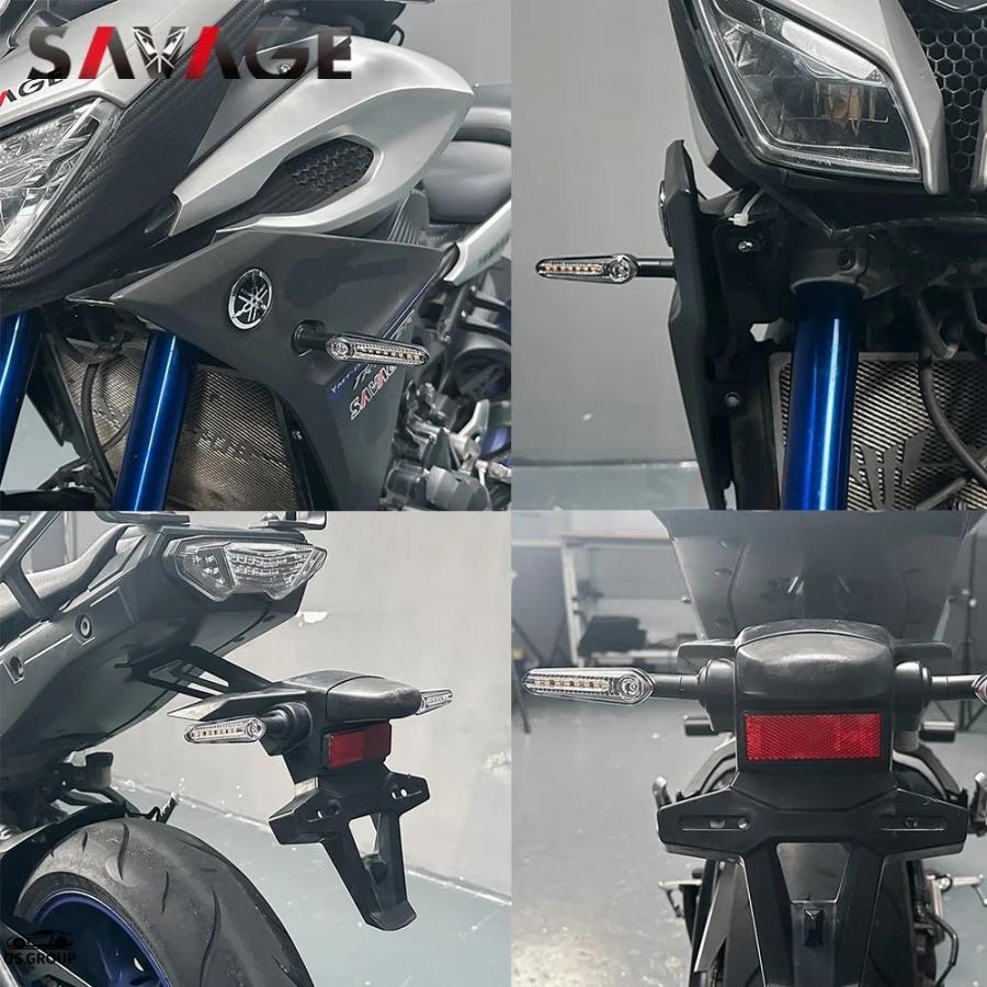 並行輸入品 MT03 MT25 MT07 MT09 LED 流れる CE ウィンカー フラッシュ