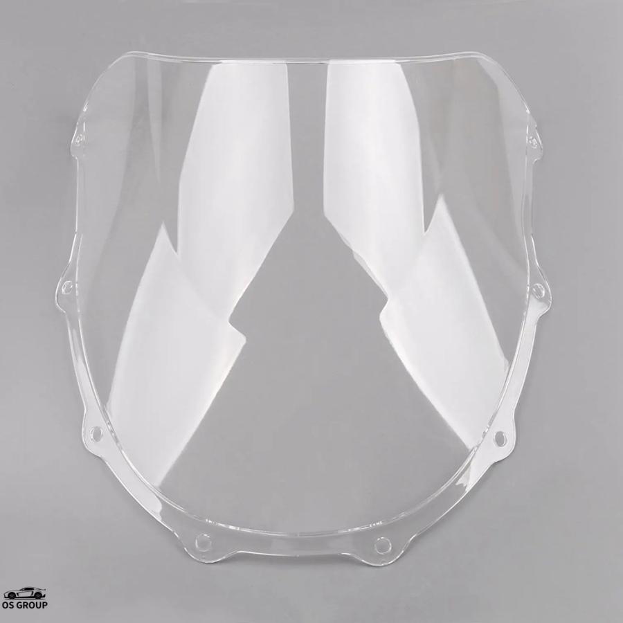 並行輸入品 バイク クリア ダブル Bubble 風防スクリーン 風よけ 風防
