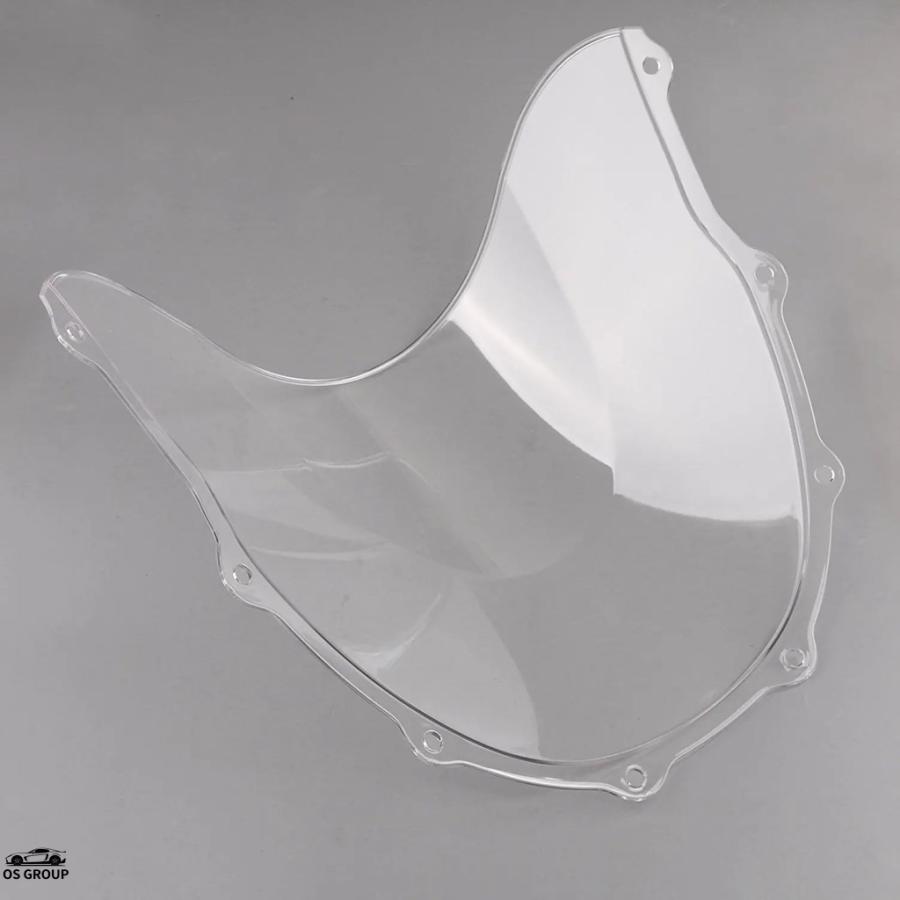 並行輸入品 バイク クリア ダブル Bubble 風防スクリーン 風よけ 風防