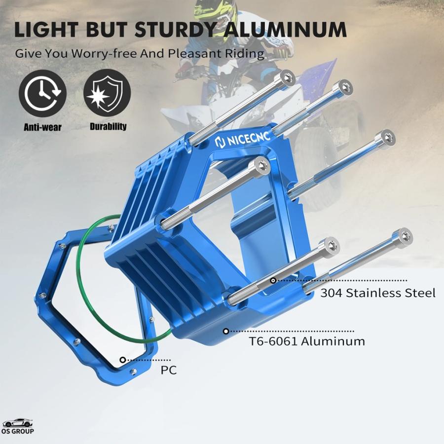 並行輸入品】 YFZ450R Full クリア オイル カバー 透明 ガード