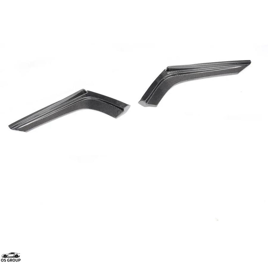【並行輸入品】 2P カーボン リア バンパー スポイラー スプリッター サイド コーナー カバー BMW F80 M3 F82 F83 M4 2015年-2020年 カスタム パーツの画像