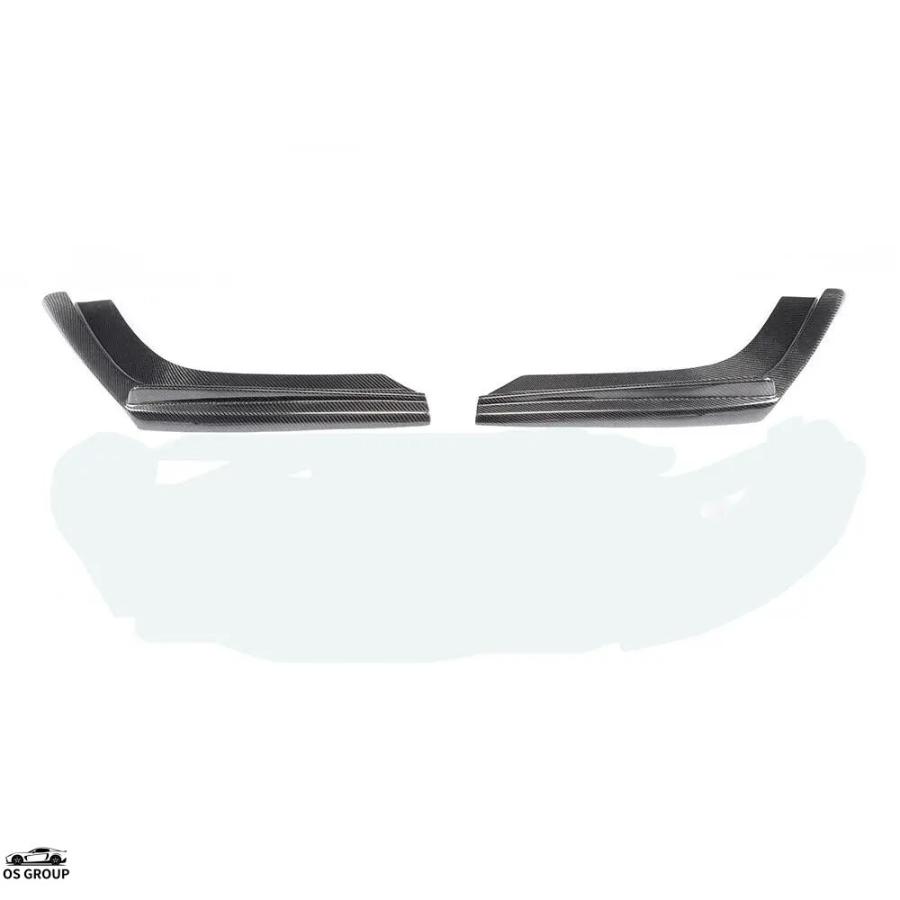 【並行輸入品】 2P カーボン リア バンパー スポイラー スプリッター サイド コーナー カバー BMW F80 M3 F82 F83 M4 2015年-2020年 カスタム パーツの画像