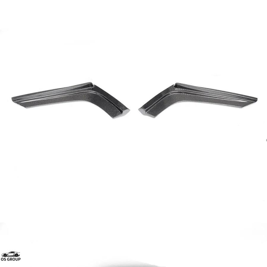 【並行輸入品】 2P カーボン リア バンパー スポイラー スプリッター サイド コーナー カバー BMW F80 M3 F82 F83 M4 2015年-2020年 カスタム パーツの画像