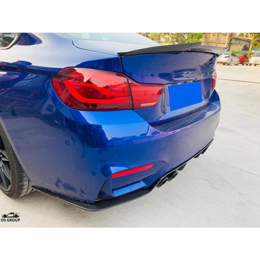 【並行輸入品】 2P カーボン リア バンパー スポイラー スプリッター サイド コーナー カバー BMW F80 M3 F82 F83 M4 2015年-2020年 カスタム パーツの画像