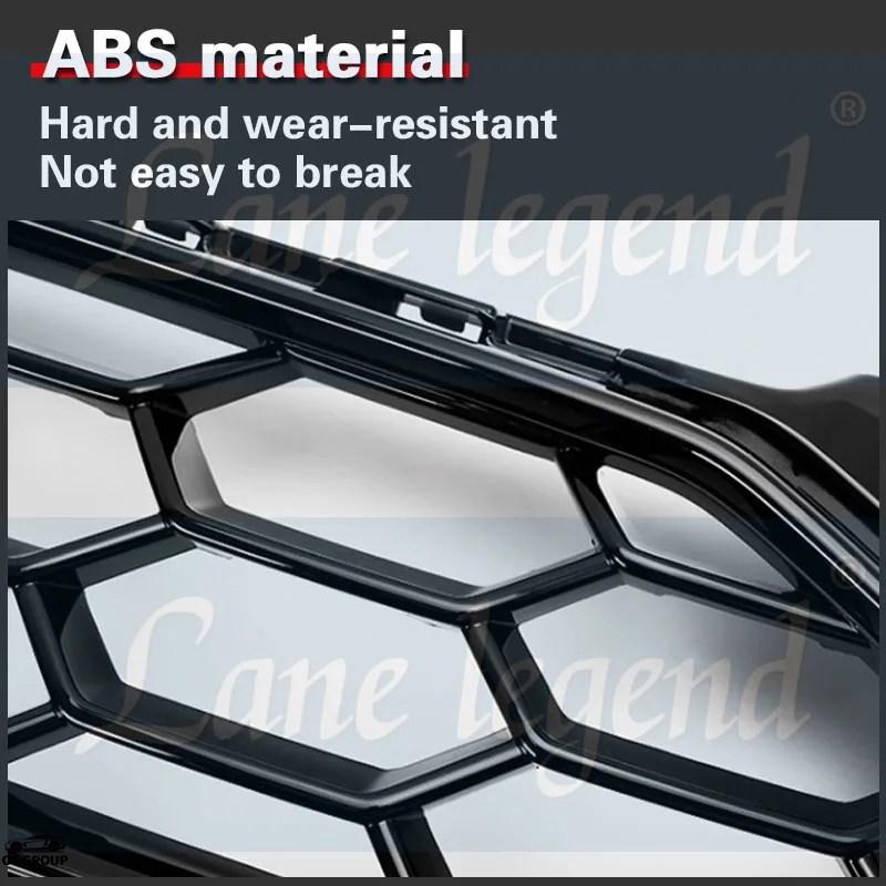 つやあり ブラック フロント バンパー グリル センター レーシング グリル RS6 スタイル グリル Replエースment アウディ A6/S6 C7 2012年-2015年