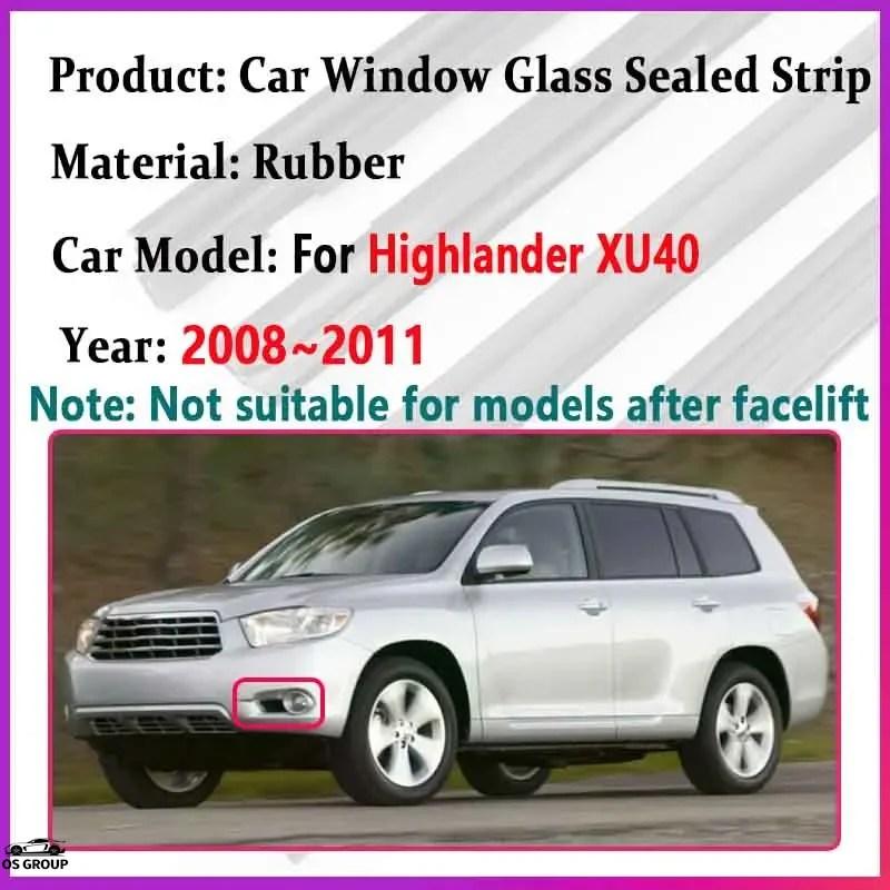 ウィンドウバイザー トヨタ ハイランダー MK2/XU40 並行輸入品 ウィンドウ ガラス シールed トヨタ ハイランダー XU40