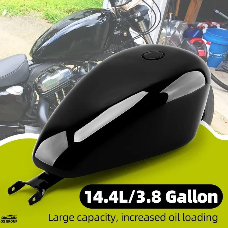 並行輸入品】 14.4L アイアン 未塗装 バイク レトロ オイル 3.7 Gal