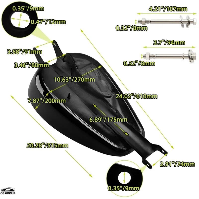 並行輸入品】 14.4L アイアン 未塗装 バイク レトロ オイル 3.7 Gal