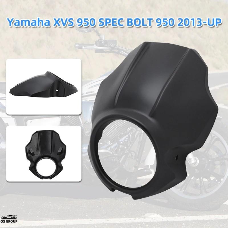並行輸入品】 マット ブラック バイク フロント ヘッドライト フェア