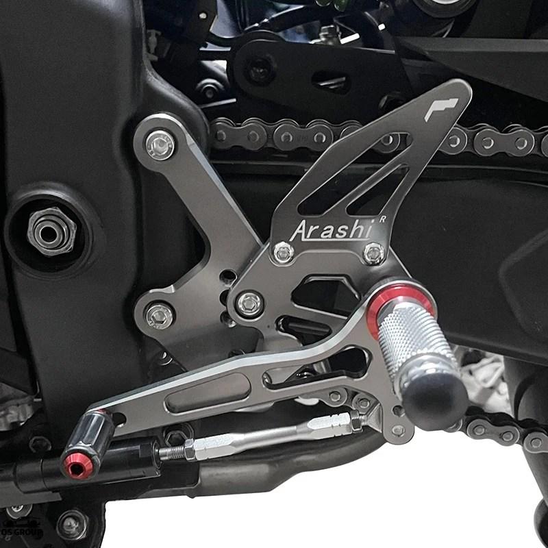 並行輸入品 バイク ZX-4R ZX-4RR 調整可 ライダー リア セット リア