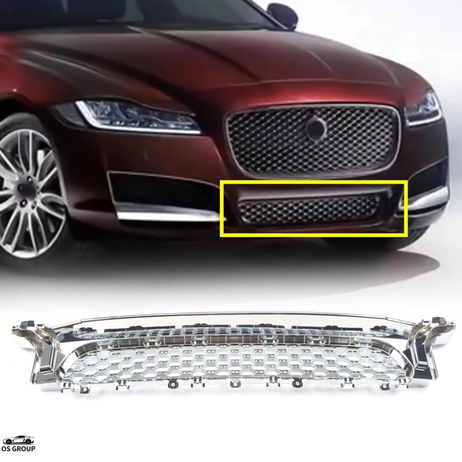 ジャガー　jaguar フロントグリル 並行輸入品】 フロント センター バンパー グリル レーシング ジャガー