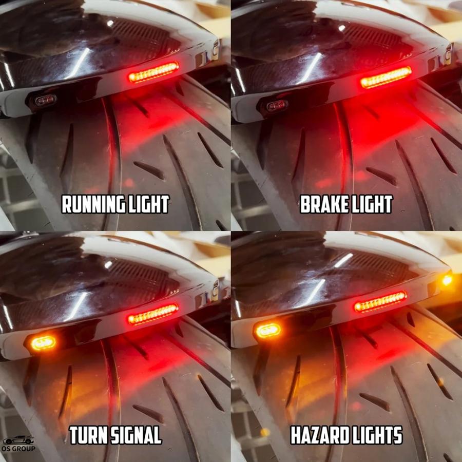 並行輸入品】 バイク LED ブレーキ ウィンカー リア フェンダー