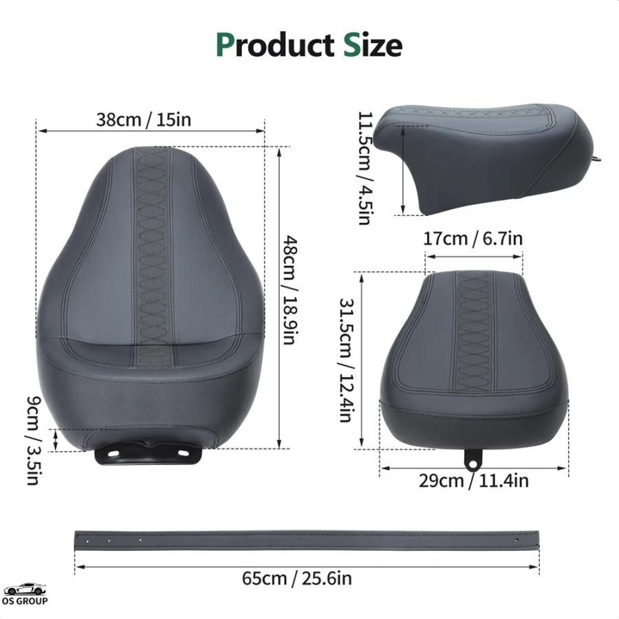 並行輸入品】 Two Pieces 2-Up ドライブr ロー Profile レザー シート