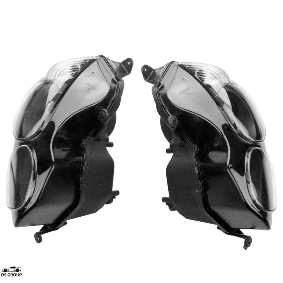 【並行輸入品】 バイク フロント ヘッドライト ランプ アセンブリ カワサキ ニンジャ ZX-14R 2006年 2007年 2008年 2009年 2010年 2011年 クリア レンズ カスタの画像