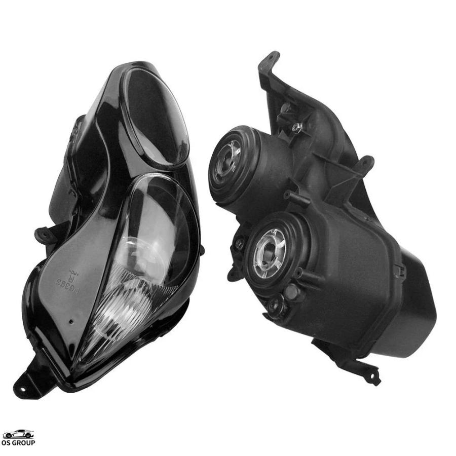 【並行輸入品】 バイク フロント ヘッドライト ランプ アセンブリ カワサキ ニンジャ ZX-14R 2006年 2007年 2008年 2009年 2010年 2011年 クリア レンズ カスタの画像
