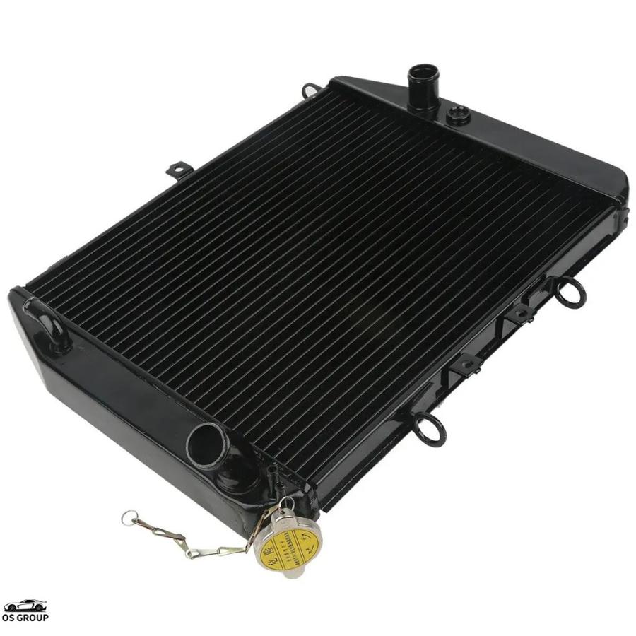 オートバイ バイク ブラック アルミ エンジン ラジエーター