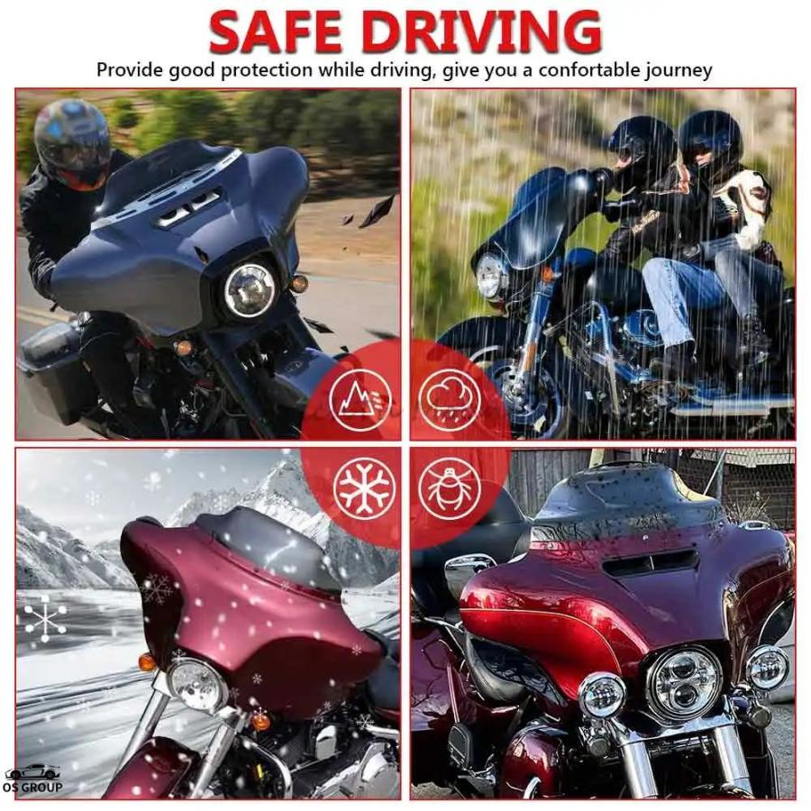 ハーレー　風防　ウインドスクリーン バイク 9 インチ 風防スクリーン 風よけ 風防 ウインドシールド