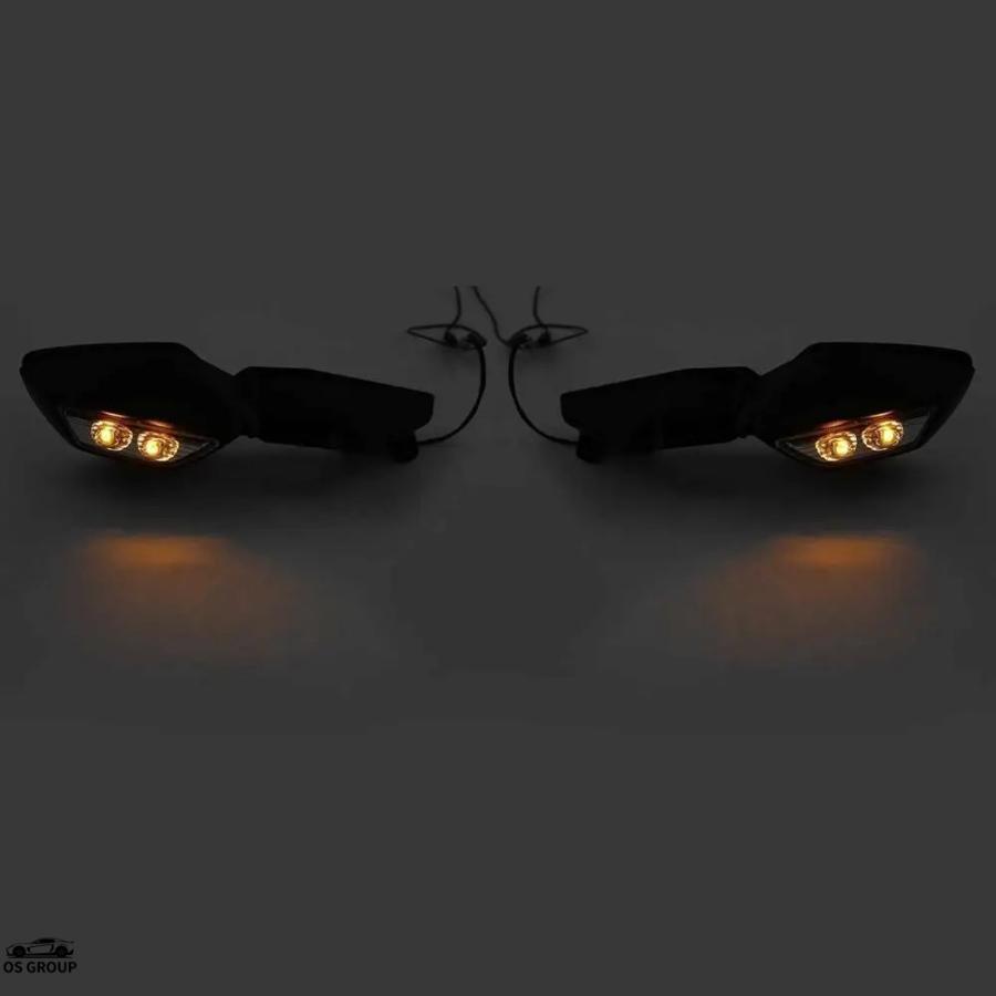 並行輸入品】 バイク リア ミラー LED ウィンカー カワサキ ニンジャ