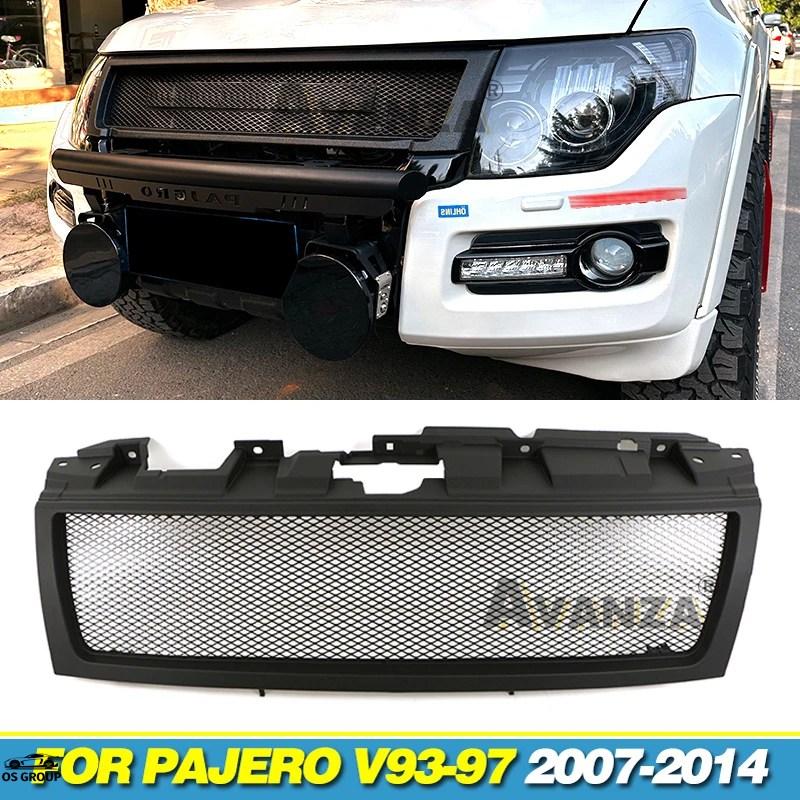 並行輸入品 フロント グリル レーシング マット ブラック 2007年-2014